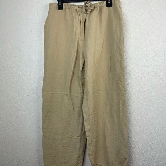 Liz Claiborne LizSport Linen Blend Casual Pants Size 10 EUC - Picture 1 of 5